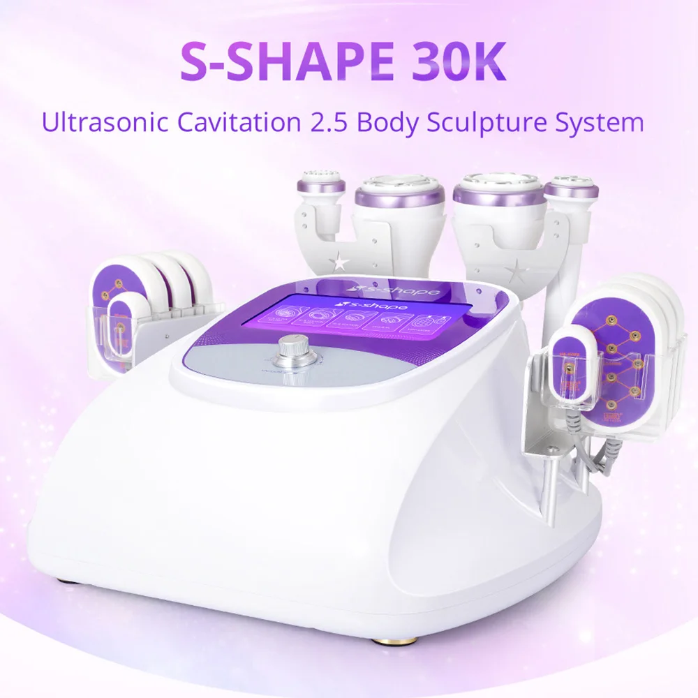 Lipo Laser Pads Slimming Machine - 30K RF 무선 주파수 8팩 리포