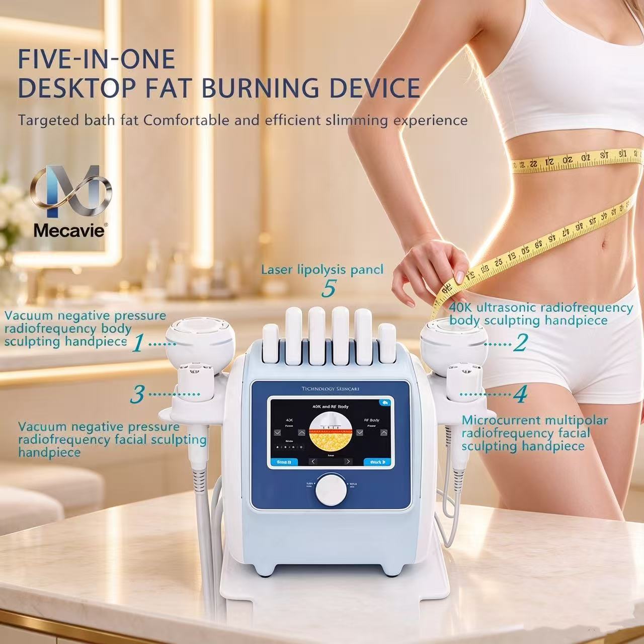 6 In 1 Cavitation Rf Machine 40K - 6-in-1 40K 캐비테이션 RF 진공 레이저
