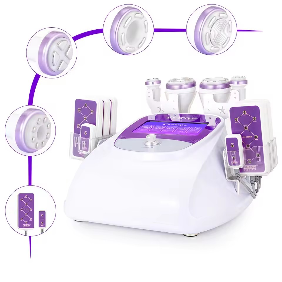 Lipo Laser Pads Slimming Machine - 5가지 기능을 갖춘 30k 캐비테이션, 다극