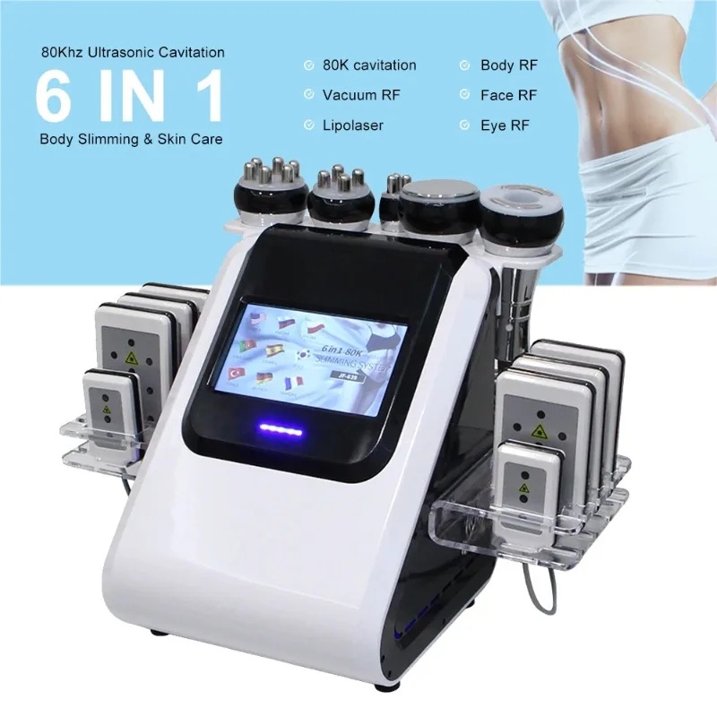 80K 초음파 캐비테이션 미용 기계 6 in 1 바디  - Cavitation Machine 80K Weight Loss 리뷰 및 가격