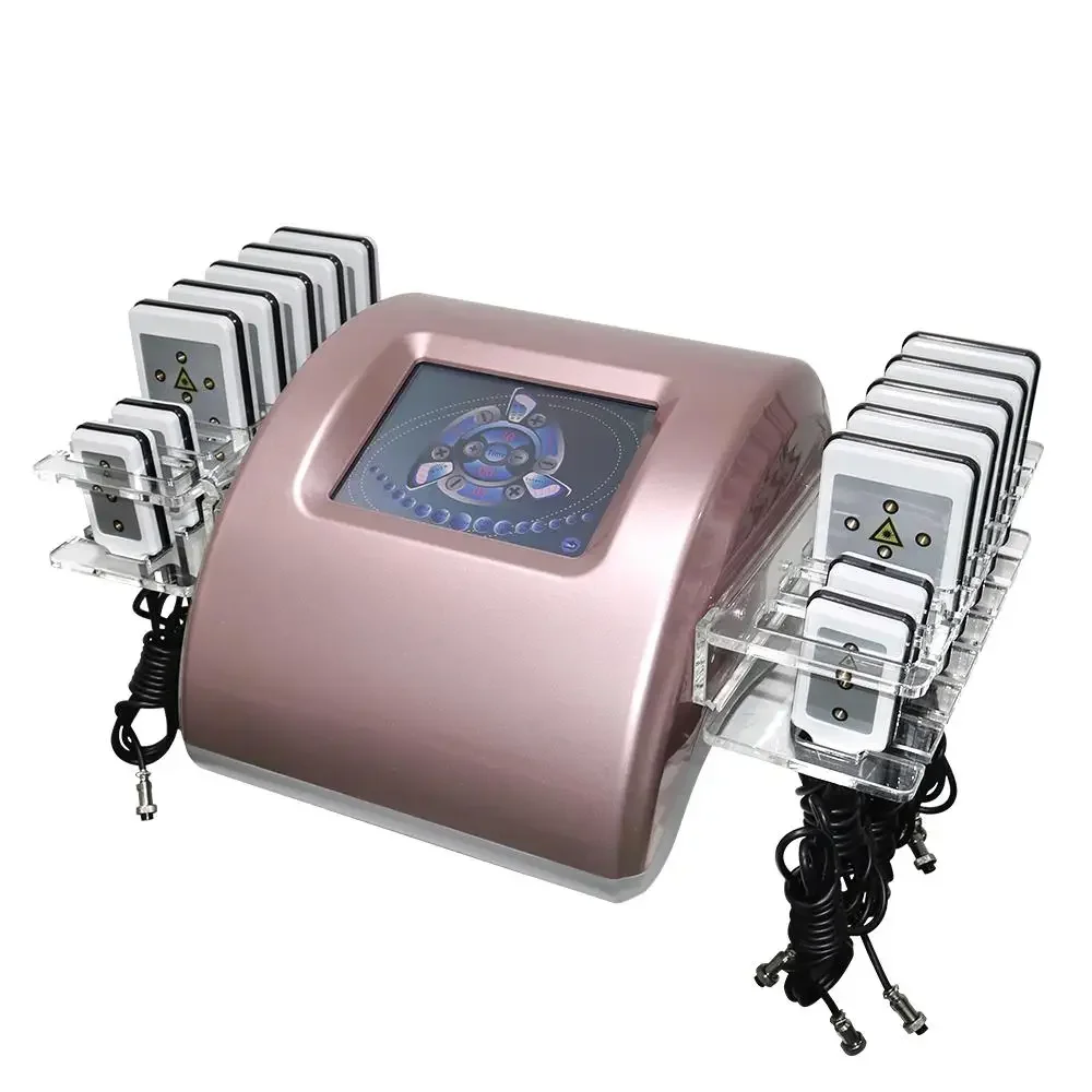 14개의 패드를 장착한 리포레이저 기기로, 미용실에서  - Lipo Laser Pads Slimming Machine 리뷰 및 가격