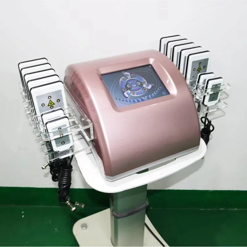 14개의 패드를 장착한 리포레이저 기기로, 미용실에서  - Lipo Laser Pads Slimming Machine 리뷰 및 가격