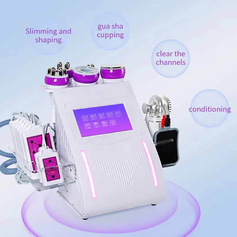 9 in 1 레이저 진공 고주파 RF 80K 캐비 라포 - Lipo Laser Pads Slimming Machine 리뷰 및 가격