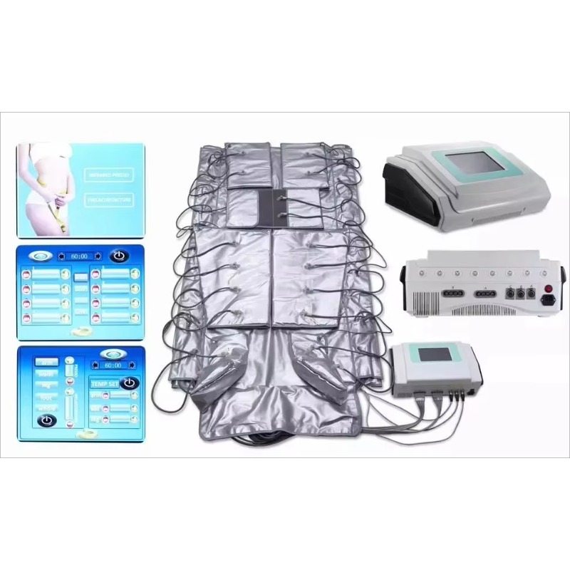 공기압 마사지 림프 배수 기계, 적외선 사우나 담요,  - Pressotherapy Lymphatic Drainage Suit 리뷰 및 가격