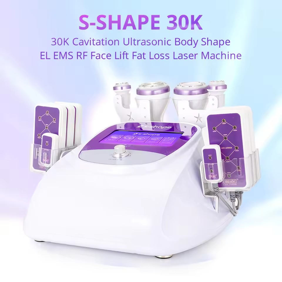 5가지 기능을 갖춘 30k 캐비테이션, 다극 RF, E - Lipo Laser Pads Slimming Machine 리뷰 및 가격